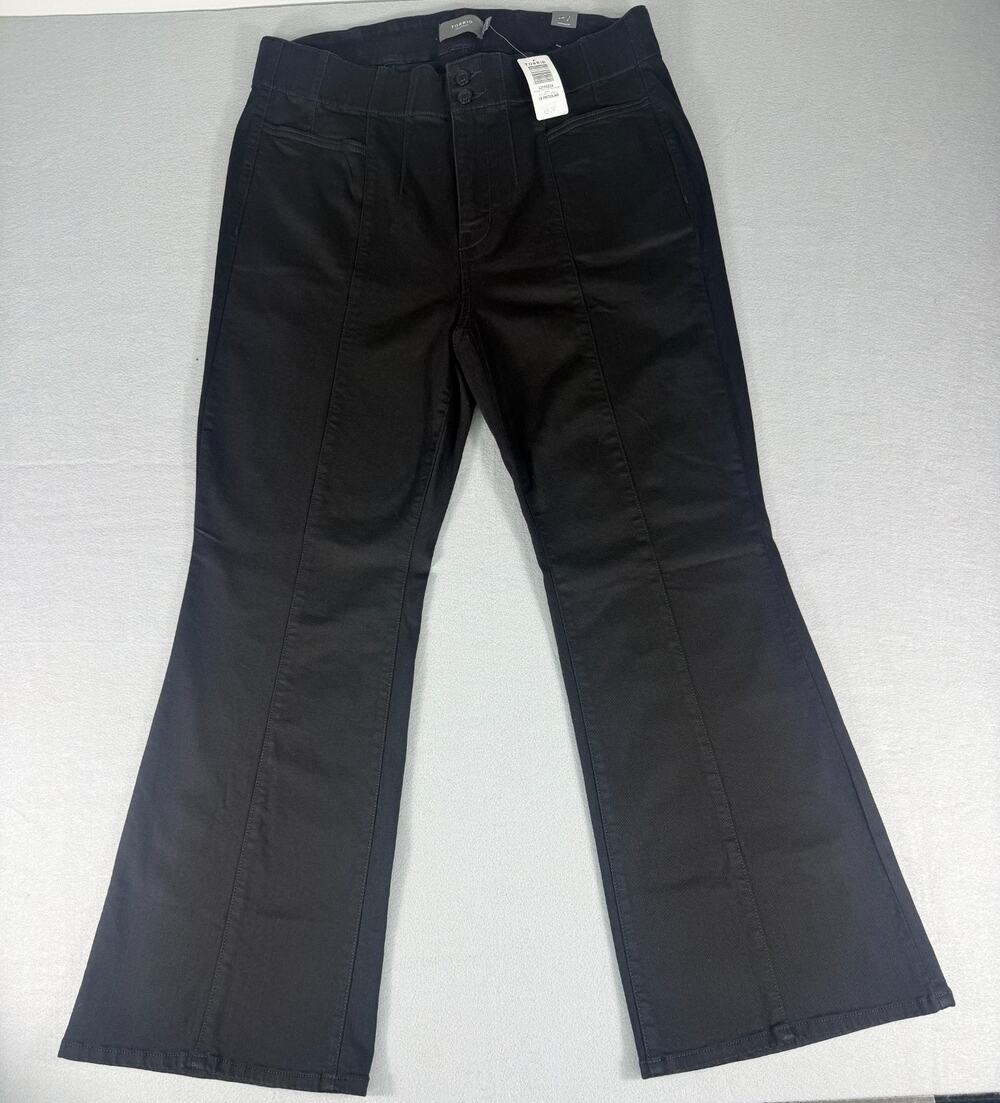 Torrid High-Rise Corset Flare Jean Size 18 Black NWT